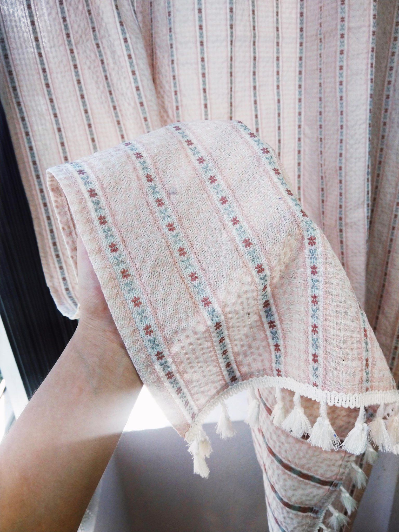 Flower two-piece Japanese-style curtain