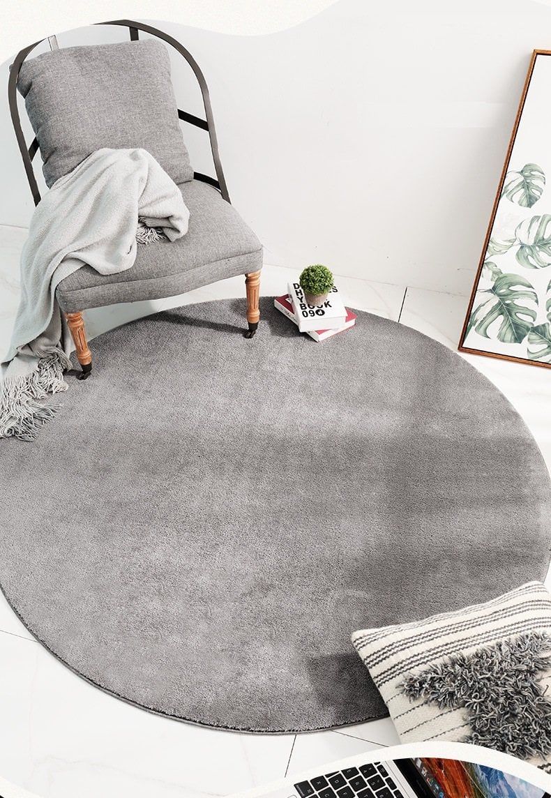 Thảm tròn len cừu cashmere