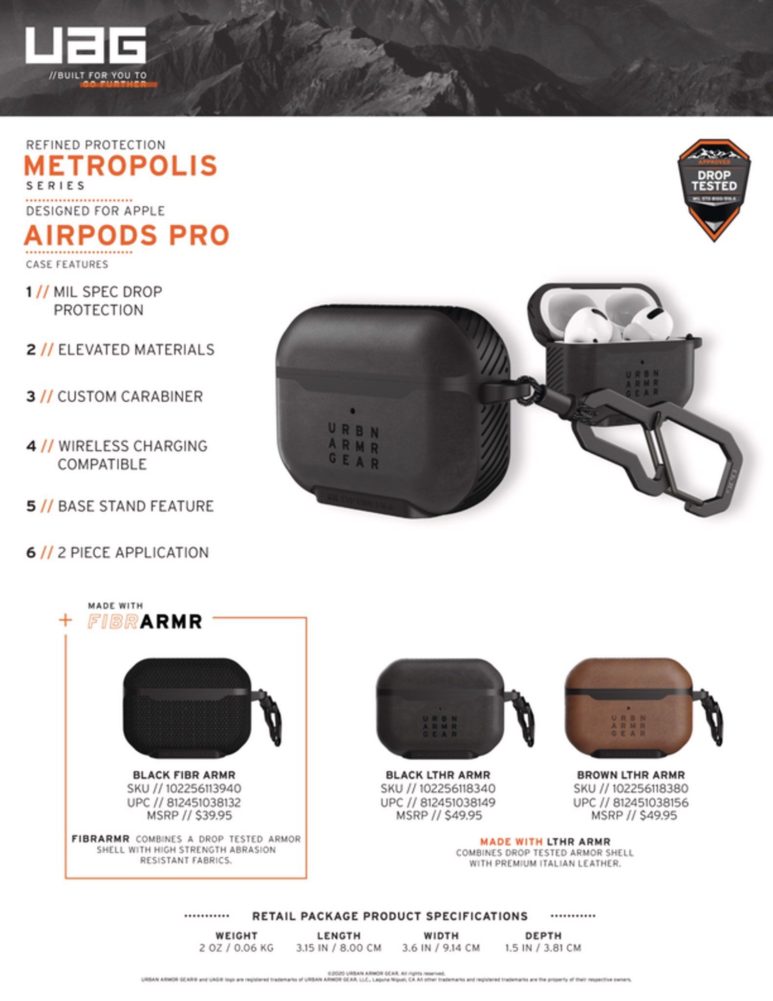 Ốp UAG Metropolis cho Airpods Pro