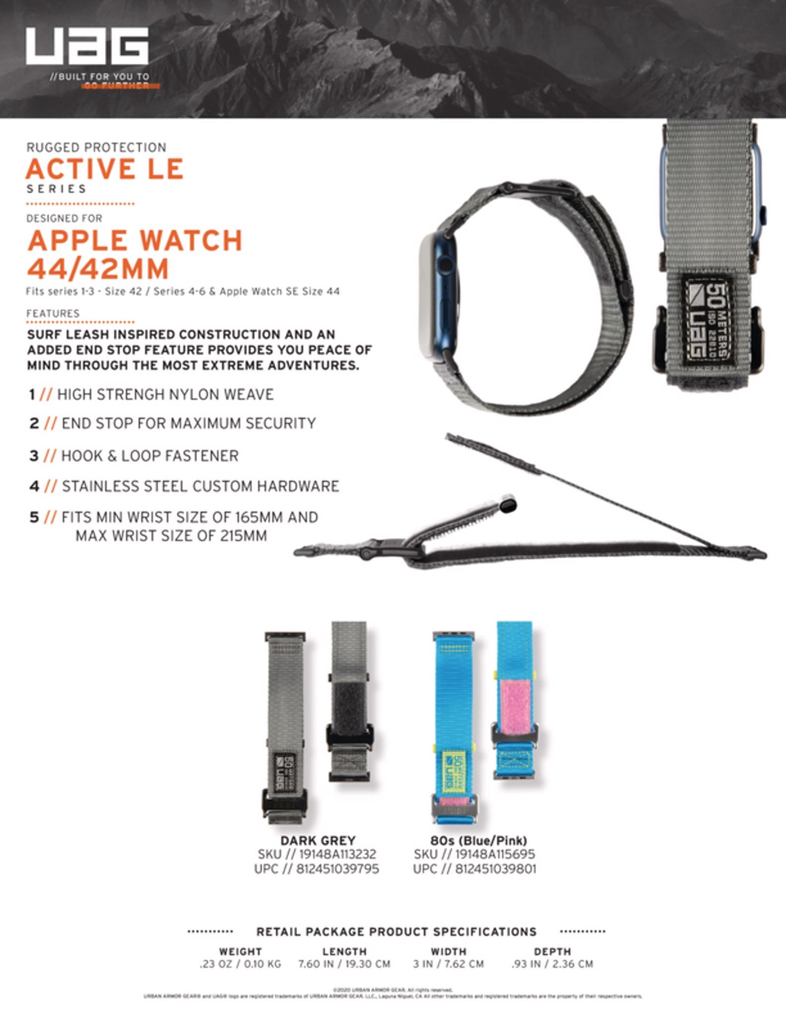 Dây dù UAG Active LE cho đồng hồ Apple Watch