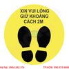 Bán Decal Dán Dấu Bàn Chân Giãn Cách Xã Hội lấy ngay có sẵn