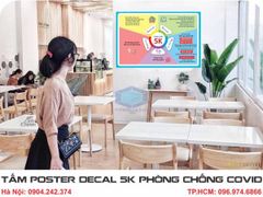 iN Tờ poster tuyên truyền 5k phòng chống covid Bán sẵn