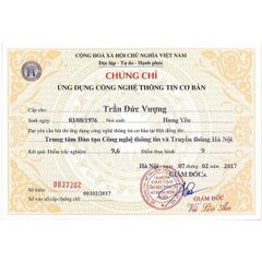 In chứng chỉ giá rẻ lấy nhanh giá rẻ tại Hà Nội