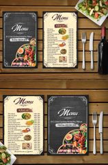 Mẫu Menu nhà hàng, quán ăn, quán cafe