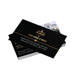 In Card Visit thúc nổi mạ nhũ Hà Nội