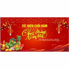 In Banner Backdrop Tất Niên Cuối Năm