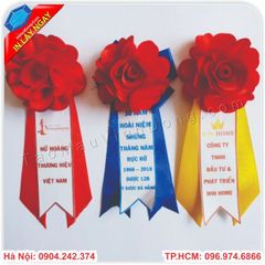In hoa cài áo đại biểu nhanh, giá rẻ tại Hà Nội