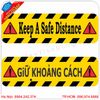 Bộ Tem nhãn decal phòng dịch Covid bán sẵn giá rẻ