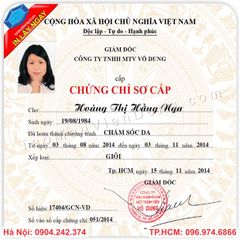 Công ty in chứng chỉ tại Hoàng Mai