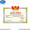 Bảng báo giá in giấy khen