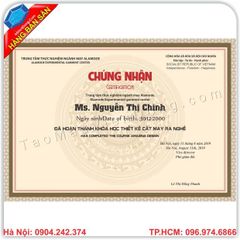 In chứng chỉ giá rẻ tại Hoàn kiếm