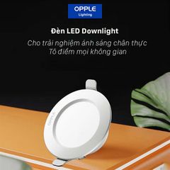 Opple đèn led downlight US Pro Tunable vỏ đen 9W, 4000K, KT mặt D115*35, lỗ khoét D100 OPDDDL-002-9W-BK-4K