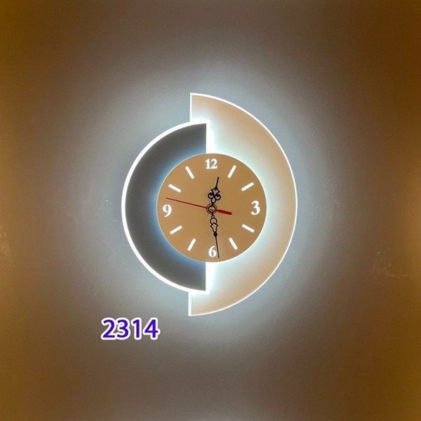 Đèn tường trang trí gắn đồng hồ 2314 VLDTTR-067