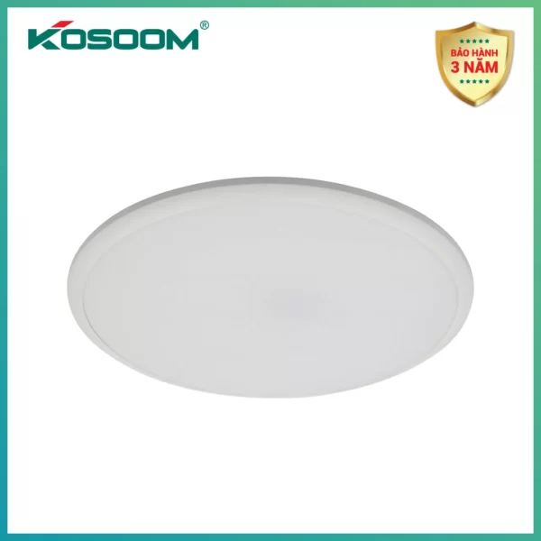 Kosoom đèn ốp trần LED Artemis viền bạc 30W D385*H65 6500K OP-KS-ATM-30-VB
