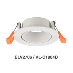 ELV Chóa đèn led âm trần spotlight KT: 85*H27, D75, IP20 ELV2706