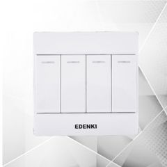 EDK Bộ công tắc bốn 2 chiều, màu trắng EC-204