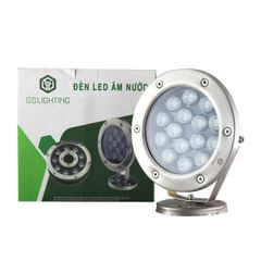 GS Đèn âm nước có đế GSN - AQUA 36w điện áp 24v AC, ánh sáng RGB, IP68, kích thước D230, góc chiếu 24 độ GSN36-RGB