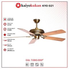 Quạt trần Nhật Bản Kaiyo Kukan 5 cánh D132cm 52W DC KYO 021