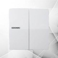 EDK Bộ công tắc đôi 1 chiều, màu trắng EE-102