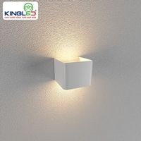 Kingled đèn led gắn tường trong nhà 2 đầu màu trắng, 5W, KT: 10*10*8, 3000K LWA901A-WH