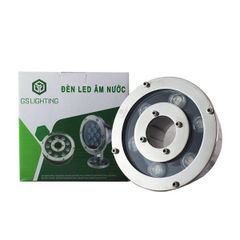 GS Đèn âm nước bánh xe 6w điện áp 24v AC, ánh sáng RGB, IP68, kích thước D130*75, vòi phun D37, góc chiếu 24 độ GSBX6-RGB