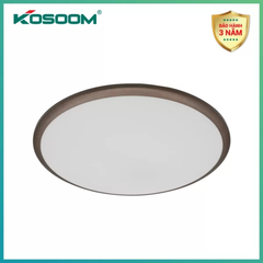 Kosoom đèn ốp trần LED Artemis viền nâu 36W D485*H74 đổi màu OP-KS-ATM-36-VN