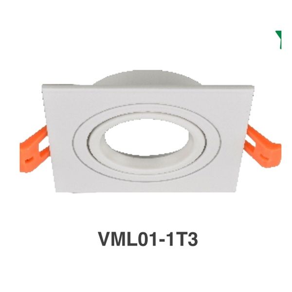 ELV Chóa đèn led âm trần spotlight KT: 115*115*H47, lỗ khoét 100*100, màu trắng, IP20 VML01-1T3-WH