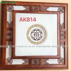 Đèn ốp trần gỗ vuông AK814 VLOPGO-028