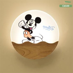 HT Đèn tường trang trí chân gỗ hình chuột Mickey D300 C6549 HTDTTR-041