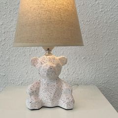 Đèn bàn thân gốm hình chú gấu dễ thương vintage KT H31*20 E27 DBG002 VLDBGM-041