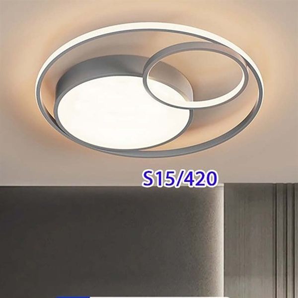Đèn mâm mica tròn viền bạc D500 VLDMMI-120-SL