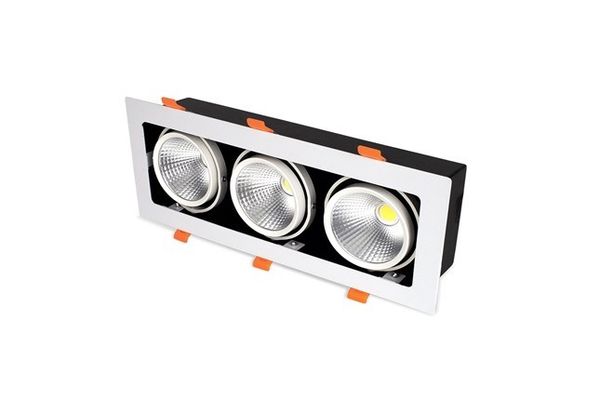 Đèn spotlight âm trần LED hộp 30W (GL -3*10-V334); lỗ khoét 310*110 mm
