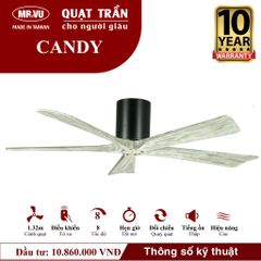 Quạt trần Mr.Vu CANDY 5 cánh 1m32 43W DC