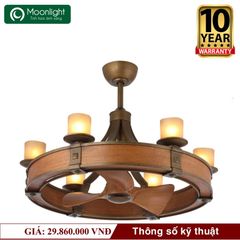 Quạt trần đèn Mr.Vu CANDELA 3 cánh 76cm