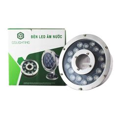 GS Đèn âm nước bánh xe 24w điện áp 24v AC, ánh sáng RGB, IP68, kích thước D200*85, góc chiếu 24 độ GSBX24-RGB