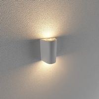 Kingled đèn led gắn tường ngoài trời 2 đầu tròn màu trắng, 2*7W, KT: 10*7,5*16,5, 3000K LWA0148B-WH