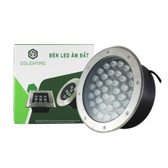 GS Đèn âm đất tròn GSDT 36w điện áp 220V AC, ánh sáng 3000k, IP65, kích thước D250*95, lỗ khoét 235, góc chiếu 90 độ GSDT36