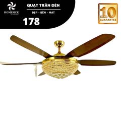 Quạt trần đèn Homesick 6 cánh 155cm 110w AC 178 VLQTHO-014