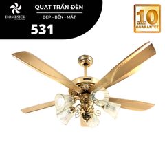 Quạt trần đèn Homesick 5 cánh 135cm 80w AC 531 VLQTHO-020