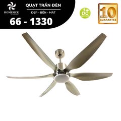 Quạt trần đèn Homesick 6 cánh 168cm 55w DC 66-1330 VLQTHO-007