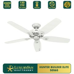 Quạt trần Mỹ Hunter Builder Elite 5 cánh 132cm 80w AC