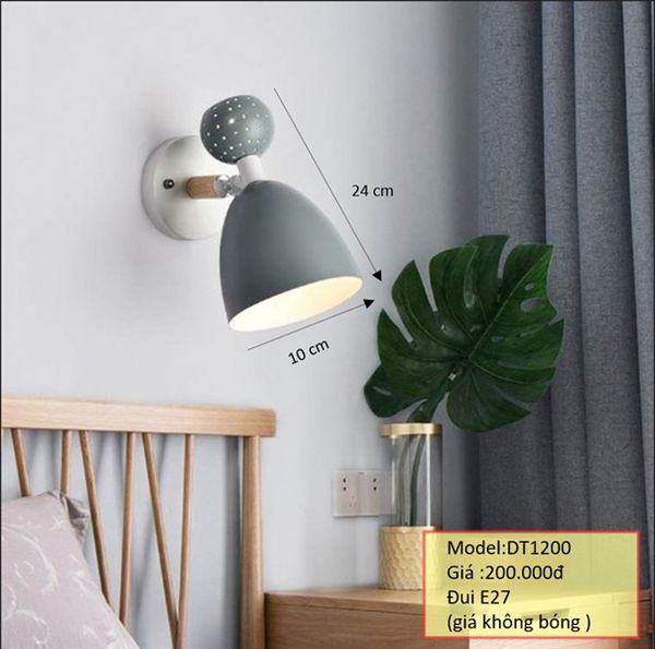 HT đèn tường trang trí màu ghi DT1200 HTDTTR-129