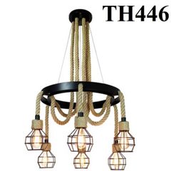 Đèn thả dây thừng 6 bóng TH446 VLTHDT-021