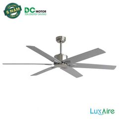 Quạt trần Đài Loan Luxaire Bigfan 65'' 6 cánh 165cm 60w DC