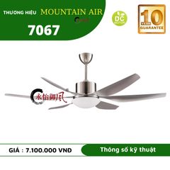 Quạt trần đèn Mountain air 6 cánh 168cm 35w DC 7067