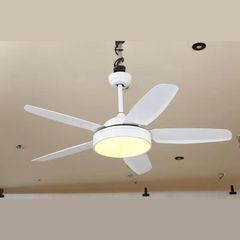 Quạt trần đèn màu trắng 5 cánh nhựa 132cm 45w DC 52KJYY-50 VLQTTQ-145