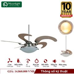 Quạt trần đèn Mr.Vu SOLE 5 cánh 1m17 90W AC