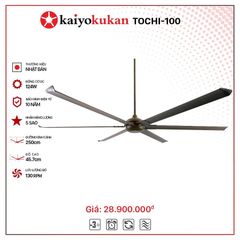 Quạt trần công nghiệp 6 cánh Kaiyokukan Tochi 100