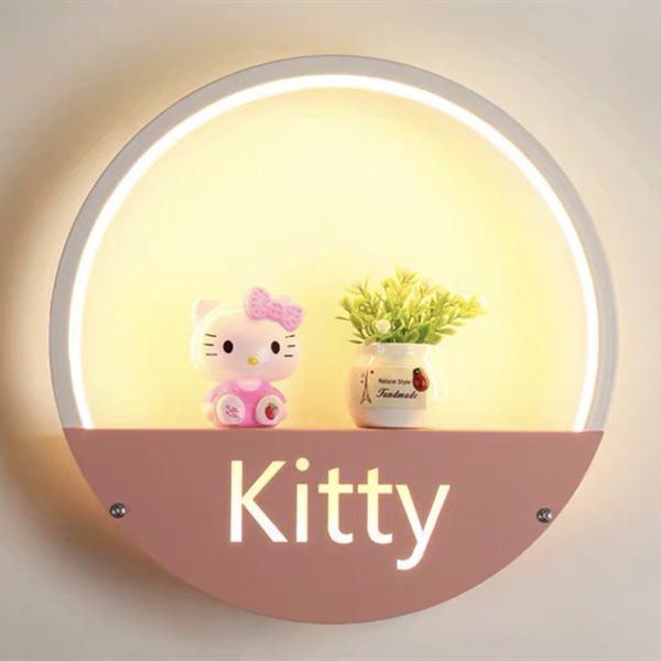 Đèn tường trang trí Kitty màu hồng C6589 VLDTTR-009