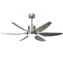 Quạt trần đèn màu bạc 6 cánh nhựa 168cm 45w DC CF1088-66 VLQTTQ-153